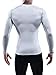 Neleus Men's 3 Pack Athletic Compression Sport Running T Shirt Long Sleeve Base Layer,Black,Grey,Whie,US XL,EU 2XL