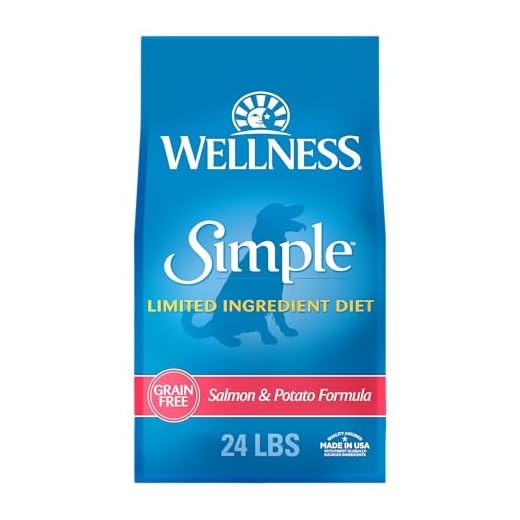 Wellness Natural Pet Food Wellness Simple Natural Grain Free Limited Ingredient Dry Dog Food, Salmon and Potato Recipe, 24-Pound Bag