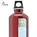 Laken Futura Aluminum Water Bottle - Narrow Mouth, Screw Cap with Loop - Leak-Proof, BPA Free, Made in Spain - 50 oz, Granite