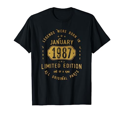 35 años Cumpleaños Las Leyendas nacen en Enero de 1987 Camiseta