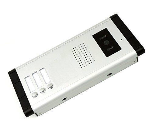 Amocam 3 Units Apartment Video Intercom System, Wired Video Door Phone Include Electronic Door Lock + 150Ft Rvv4 Wire #TOP3