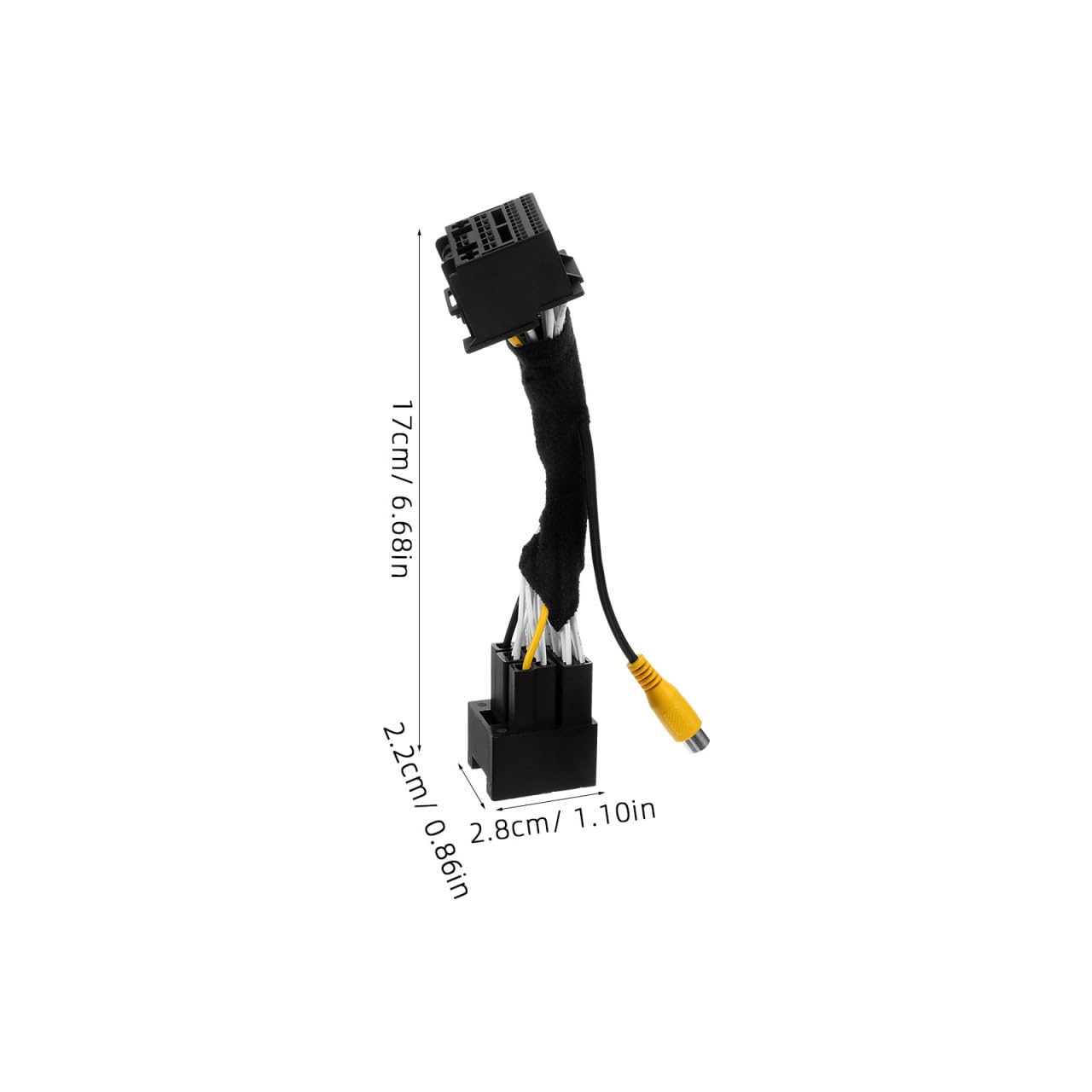 ARTIBETTER Backup Camera Adapter Cable 6.69In 4 Pin Connector for Car Interior Accessory Reverse Camera Adapter for Enhanced Rear View Safety and Easy Installation