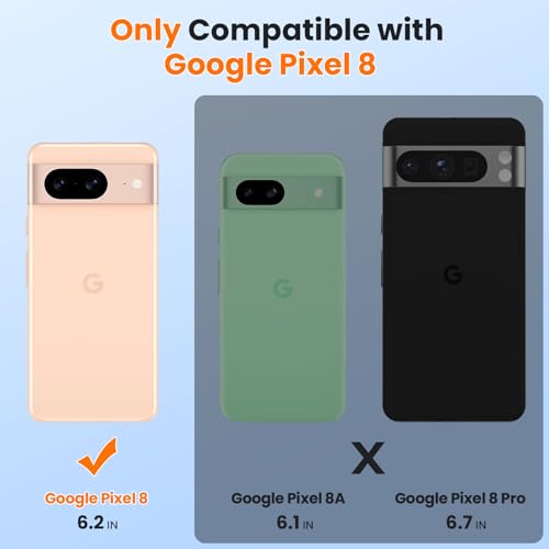 Coque Google Pixel 8 avec protège-écran et cache caméra coulissant x2