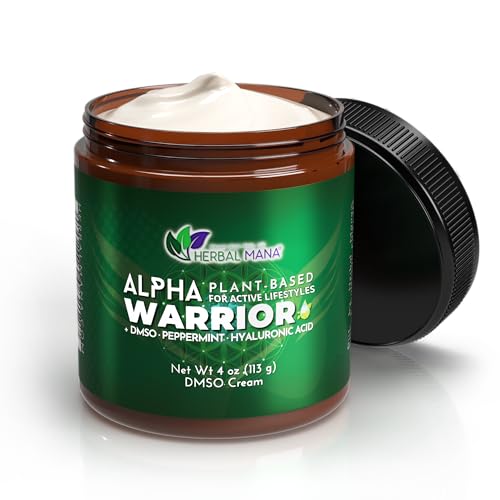 Herbal Mana Alpha Warrior | Cooling, Fast-Absorbing DMSO Body Cream