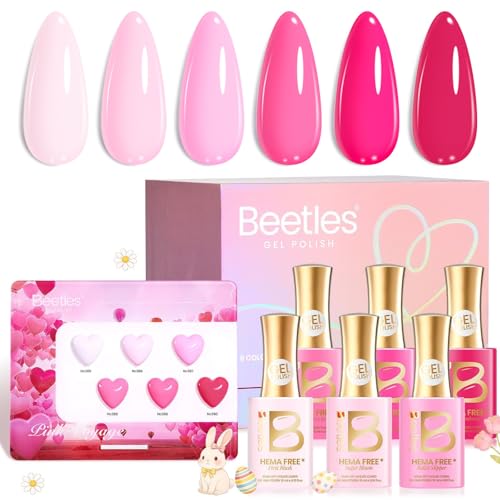 Beetles Pink Gel Polish Set - Pinks Escape 15ML/0.51Fl Oz,