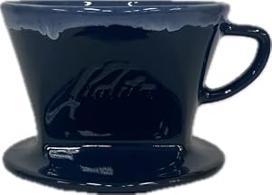 Kalita Hasamiyaki Keramik Kaffee-Tropfer Navy #02143