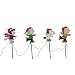 ProductWorks Peanuts 2D LED Pre-Lit Flat PVC Pathway Markers with Lucy, Linus, Snoopy and Charlie Brown Christmas Yard Art, 12-Inch