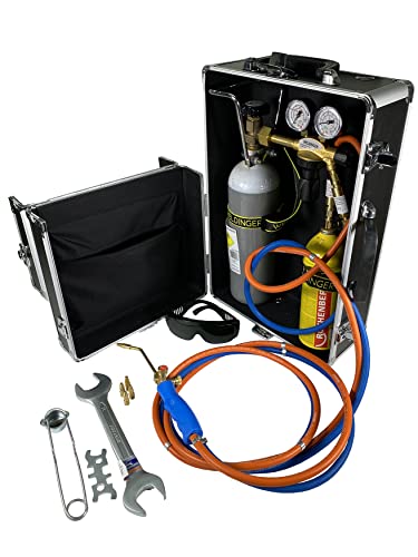 Lötfreund SECURITY HARTLÖT- UND KLEINSCHWEISSGERÄT mit 2L Sauerstoffflasche 3m Schlauch Frei Haus!