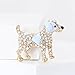 Artistic Animal Brooch Collection Featuring Dog Stylish Suit Accessories Casual Present For Fashion Enthusiasts Sparkling Dog, One Size, as described