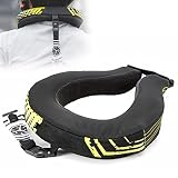 [DISEÑO DE CARRERA PROFESIONAL]: el protector de cuello para motocicleta es plegable y fácil de almacenar, se ajusta al cuello más cómodamente, reduce el estrés, sostiene la columna cervical y protege la columna cervical