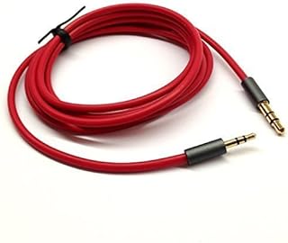 Ketdirect Red 1.5ft Gold Plated Design 3.5mm Male to 2.5mm Male Car Auxiliary Audio cable Cord headphone connect cable for Apple, Android Smartphone, Tablet and MP3 Player