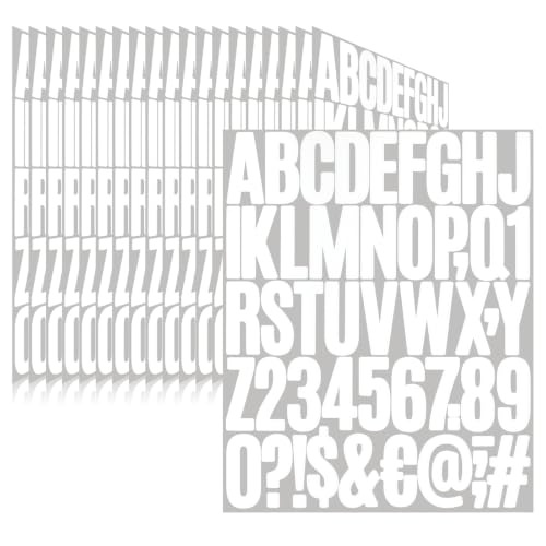 Llewyn Letter Stickers,Mailbox Numbers,2 Inch Waterproof Vinyl Alphabet