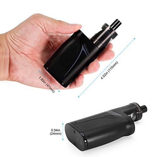Innokin-iTaste-Kroma-A-Zenith-Kit-E-Cig-Box-Mod-VWTC-6-75W-Power-Atomizer-Refillable-Tank-Zenith-Coil-2000mAh-Battery-OLED-Screen-ULBRE-Cleaning-Cloth-Electronic-CigarettesVape-Pen-SetBlack
