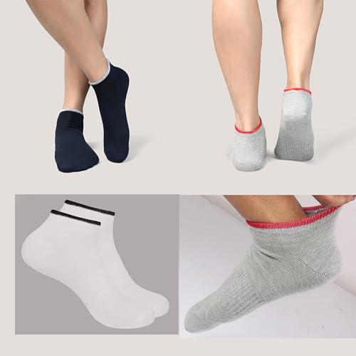 Image of Women Cotton No Show Socks Thin Fine Soft Comfortable Durable Breathable Anti Slip With Ribbed Instep For A Firm Grip