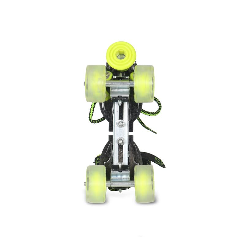 Viva Sonata Roller Skates | Adjustable 4 Wheel Skating Shoes | Very Smooth | Green | Outdoor Skates | 2