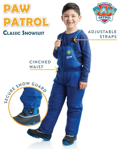 nickelodeon boys paw patrol snowsuit - 2 piece ski jacket snow bib ski pants overalls toddlerboys 2t-7
