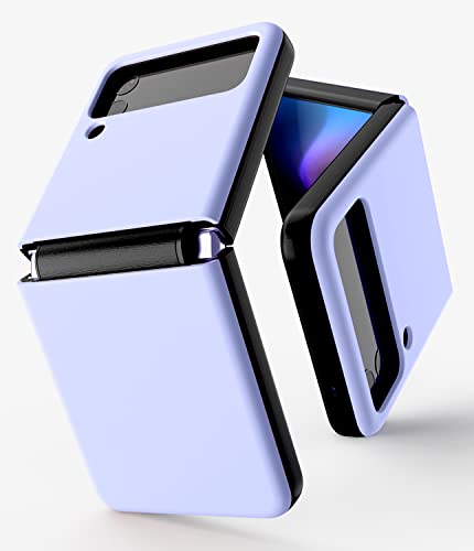 Goospery Fard Case Compatible With Galaxy Z Flip 4 Case With Hinge Coverage, Dual Layered Ultimate Slim Velvet-Like Matte Finish Soft Feeling Coated Tpu Bumper & Hard Pc Back Cover - Lailac Purple #TOP20