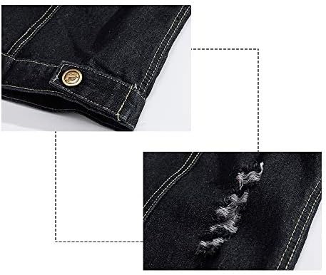 Mens Sleeveless Jeans Jackets Waistcoat Denim Vest for Men