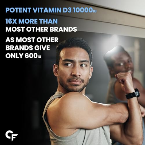 Image of Carbamide Forte Vitamin d3 10000iu | Chewable Vitamin D Tablets | D3 Supplement for Bone & Immunity | Vitamin D3 Supplement for Women & Men | Orange Flavour - 60 Tablets