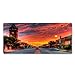 Produktbild Mausunterlage die Stadt-Straßen im Sonnenuntergang waschbaren Spiel-Spieler Mousepad Tabelle zum Computer Gamibg Mauspad 400 * 800 * 3Mm