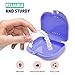 Retainer Case - Pack of 2 - Odorless Mouth Guard Case-Retainer Holder-Ventilated, Durable & Hygienic Guard Case for Carrying and Protecting Braces, Dentures & Aligners-Purplish-3.14 x 3.14 x 1.1