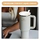 2 Stück Deckel für Stanley Cups, wasserdicht, Anti-Tea, auslaufsicher, mit Strohhalm, luftdicht, Flip Lid, Trinkbecher, auslaufsicher, Ersatz, gebogener Stopfen, 40 oz