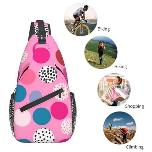 Mochila Sling Deportiva para Hombre con Diseño de Puntos miniatura 6