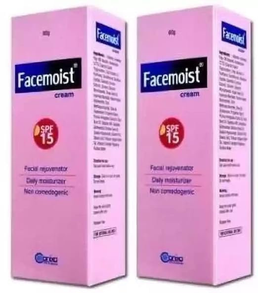 FACEMOIST Cream SPF 15 Daily Face Moisturizer For Dry Skin 60gm(Pack