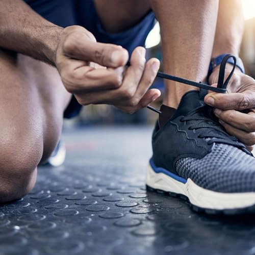 On The Go Hosiery Men's Athletic Performance No Show Socks (6 Pair/ 3 Pack) (White), One Size3