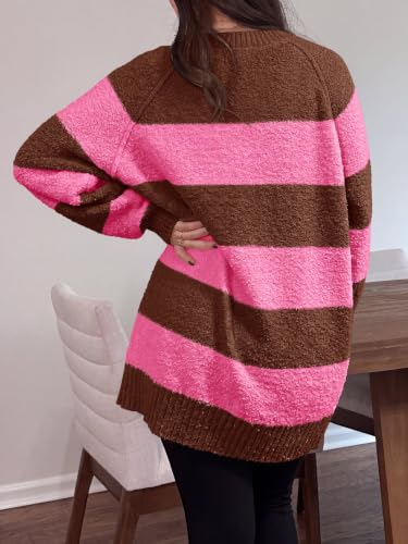 Image of Saodimallsu Womens Oversized Sweater Fuzzy Long Sleeve Casual Tunic Sweater