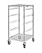 Quantum Medical BC212439M4 Bins Cart with No Divadable Grid Containers, 21" W x 24" L x 45" H, Chrome