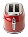 Haden Dorset 2 Slice Wide Slot Stainless Steel Toaster with Adjustable Browning Control & Non-Slip Feet, Rectory Red