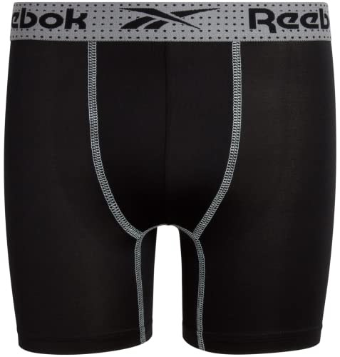 Reebok Roupa ntima para meninos cuecas boxer de desempenho (pacote com 8), tamanho GG, estampado/cin