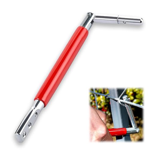 groword T-post Clips Tool 2025 New Fixing Fence Clip and Wire Steel Bender T-post Handheld Twisting Tool Multi Functional Bender