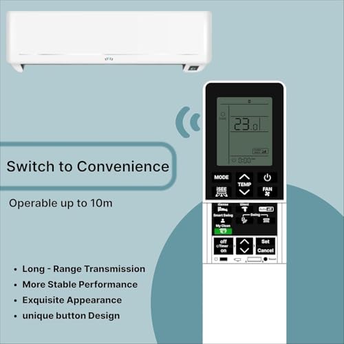 Image of BLACKSHEEP Compatible with Hitachi AC Remote for 1, 1.5, 2 ton Split /Window Air Conditioner - Please Match The Original Remote (AC 236)