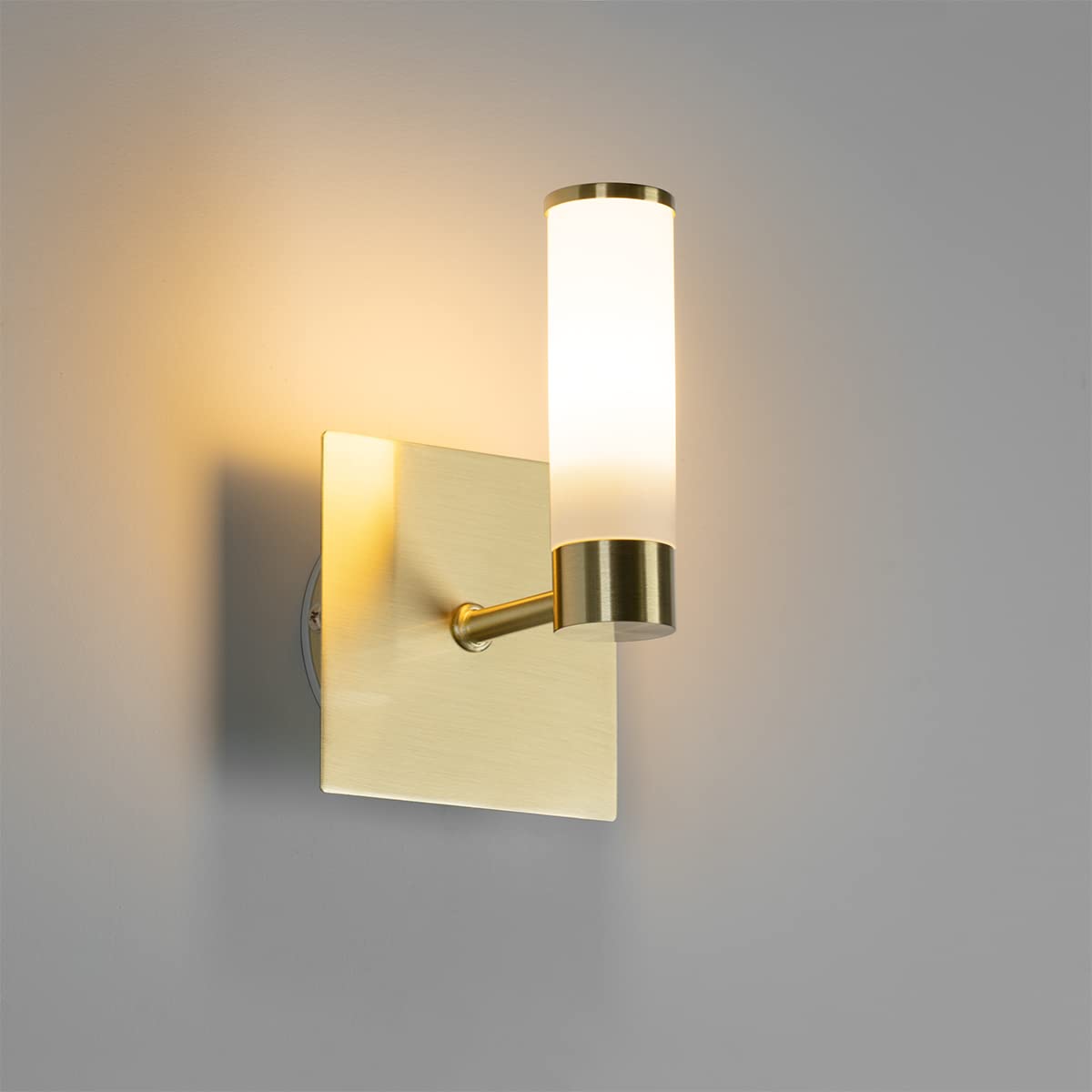 Qazqa bath - Applique murale - 1 lumière - L 10.5 cm - Doré/Laiton - Moderne - éclairage intérieur - Salle de bains