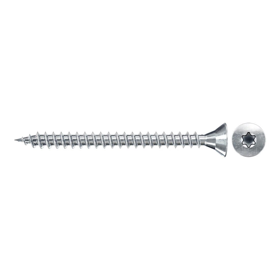 fischer Chipboard Screw 3.0 x 25 Countersunk Head Blue-Galvanised Full Thread Phillips PZ