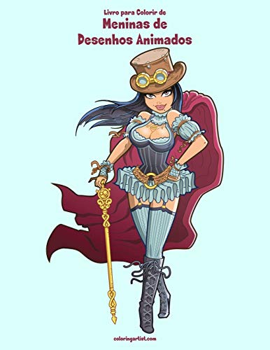 Livro para Colorir de Meninas de Desenhos Animados: 1