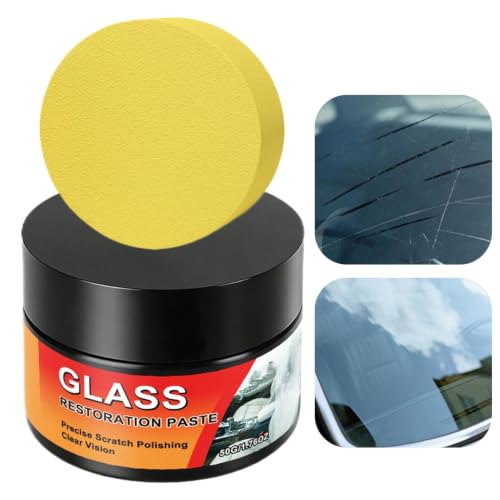 Glass Scratch Remover, Polishing Cleaning Wax, Car Glass Repair