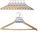 6 Juegos de 3 Perchas de Madera 45 x 23 cm, para tendederos, armarios , percheros etc , Puede organizar Toda Las Ropas
