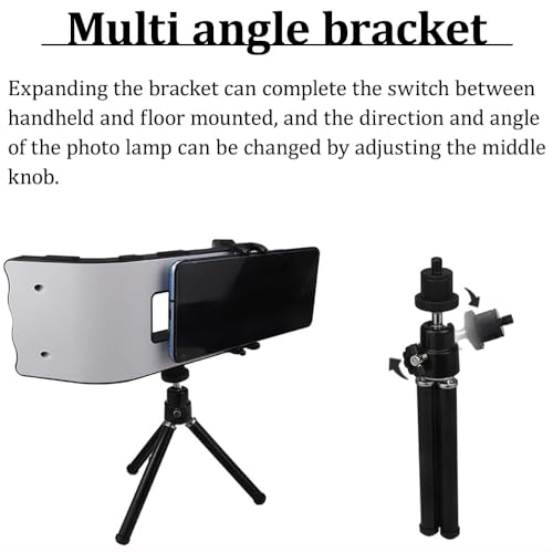 Luz para fotografía dental LED de brillo ajustable con soporte universal 7