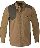 Browning Austin Shooting Taupe/Loden Long Sleeve Shirt, Large