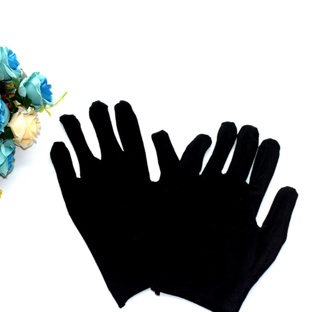 Guanti da Lavoro Nero per Giardinaggio in Cotone 12 Paia
