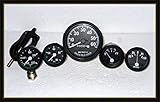  JEEP Willys 12V Kit für passt in Tachometer 60MPH + Wassertemperatur + Öldruck + Kraftstoff + Ampere in Fit 1946-66 CJ-2A, 3A, 3B, M38, M38A1MB, GPW, CJ2A, CJ3A und frühes CJ3B