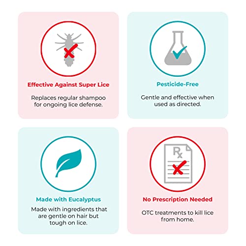 Vamousse Head Lice Daily Defense Shampoo, Kills Super Lice, Gentle