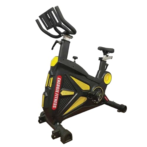 Energie Fitness XB-5815 Transformer Spinning Bike – 24kg Heavy Flywheel Indoor Cycling Exercise Bike with Adjustable Seat & Handlebar, Smooth Belt...