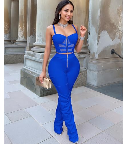 Image of Jigfar Women Sexy Elegant Bodycon Jumpsuit Going Out Romper Birthday Party Club Night Outfits