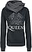 Produktbild Queen Crest Logo Frauen Kapuzenpullover schwarz L 80% Baumwolle, 20% Polyester Band-Merch, Bands