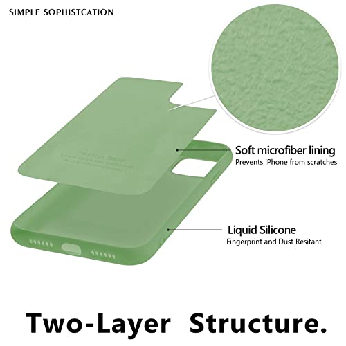 Cute Cartoon Duck Designed For Iphone 13 Mini Cases, Kawaii Animal Green Liquid Silicone Soft Gel Rubber Phone Cover For Women Girls #TOP6