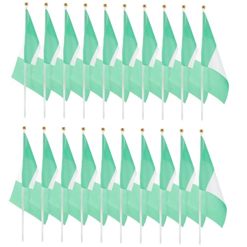 Drapeaux à main nigérians aux finitions soignées pour cérémonies et réceptions - 7